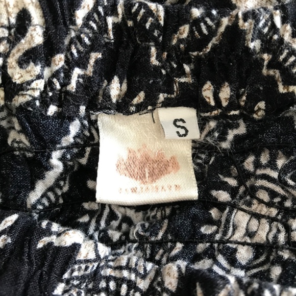 Bohemian Hippie Elephant Harem Pants XS/S High Waisted Loungewear Side Pocket - Picture 11 of 12